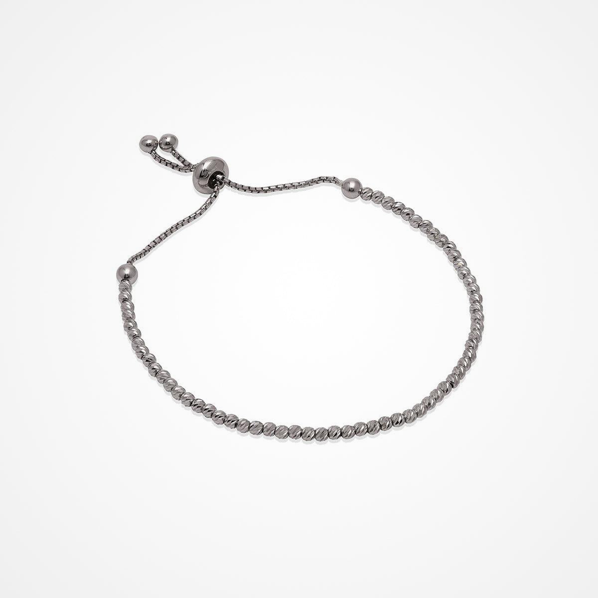 Bracciale in argento a palline Slash Adj