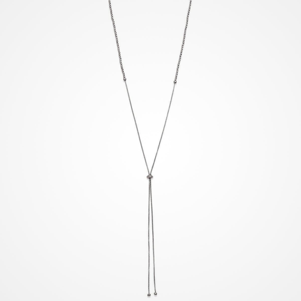Collana in argento a palline Slash Adj cm. 86