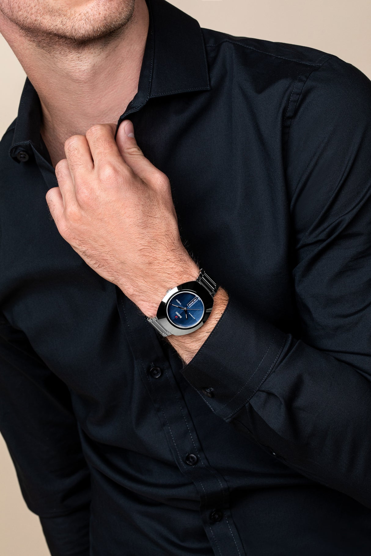 Diastar Original Automatico Acciaio Blu 38mm