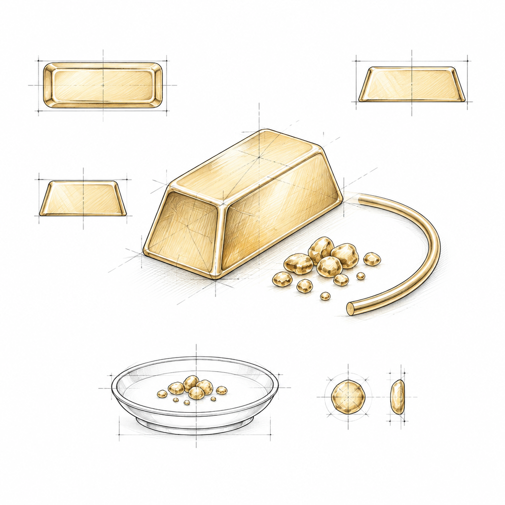 BASE METALLO ORO 18 KT | 1 grammo