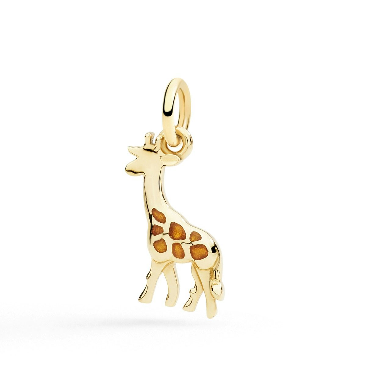 DoDo Giraffe Charm in 9kt Yellow Gold and Enamel