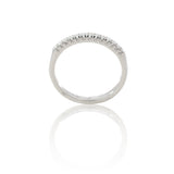 White gold diamond fedina
