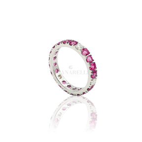 Fedina Girodito Rubini 1,93kt e Diamanti in Oro Bianco-Anelli-CRIVELLI-Gioielleria Granarelli