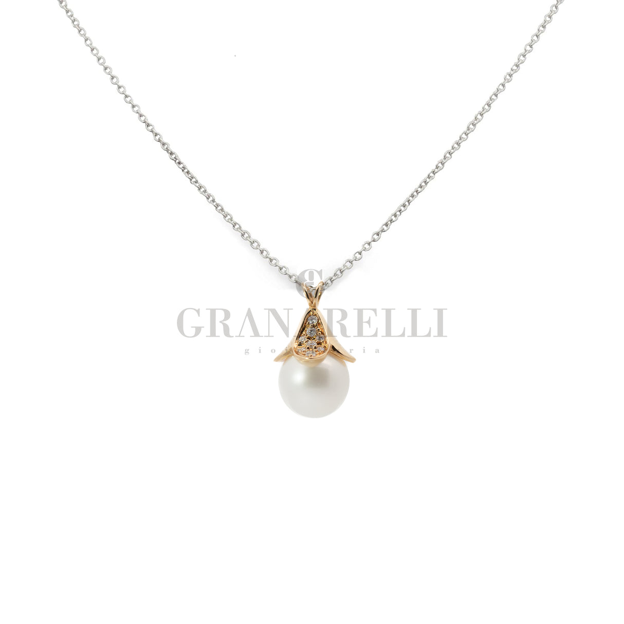 Girocollo Perla e Diamanti