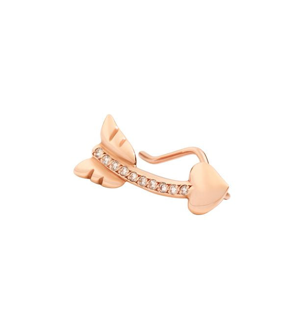 Orecchino Dodo Crawler Freccia con diamantini