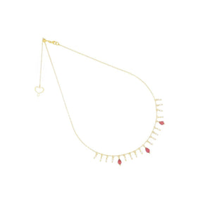 GIROCOLLO FRANGE PERLE E GRANATI-Girocolli-MAMAN ET SOPHIE-Gioielleria Granarelli