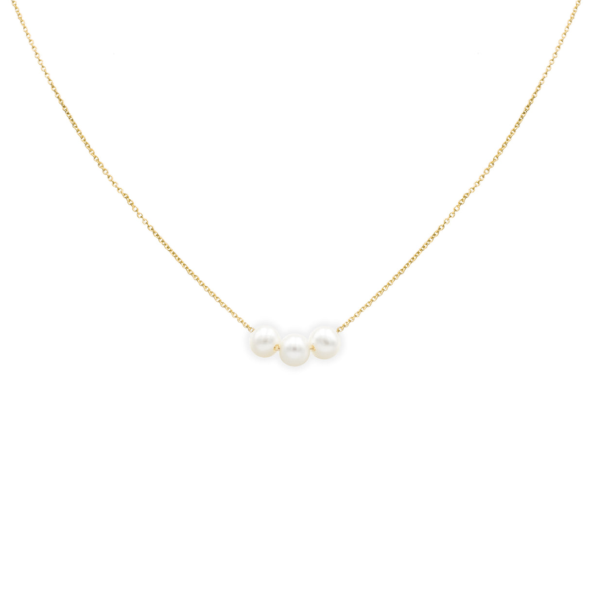 Girocollo 3 perle In Oro Giallo-GioGio-GIR0105G-P-3-Gioielleria Granarelli
