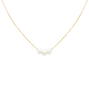 Girocollo 3 perle In Oro Giallo-GioGio-GIR0105G-P-3-Gioielleria Granarelli