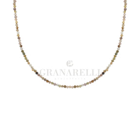 Collana pietre agata muschiata in oro giallo-Girocolli-GioGio-Gioielleria Granarelli