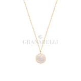 Collana Girocollo Sfera 18mm e Catena con Diamanti