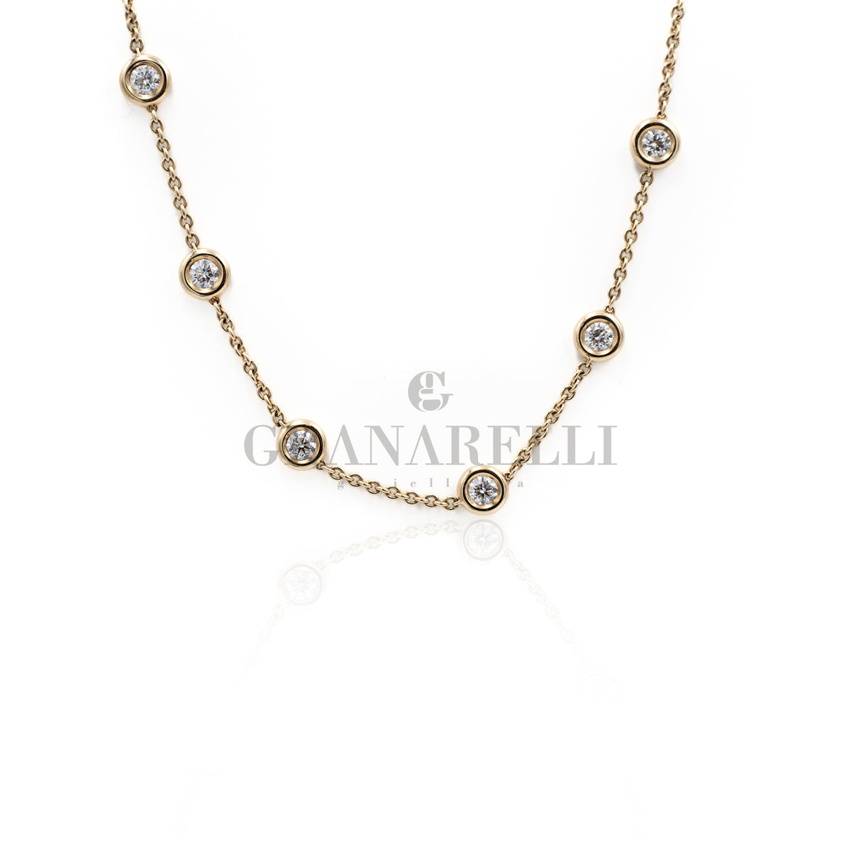 Girocollo Tiffany Diamanti 3.00ct in Oro Rosa