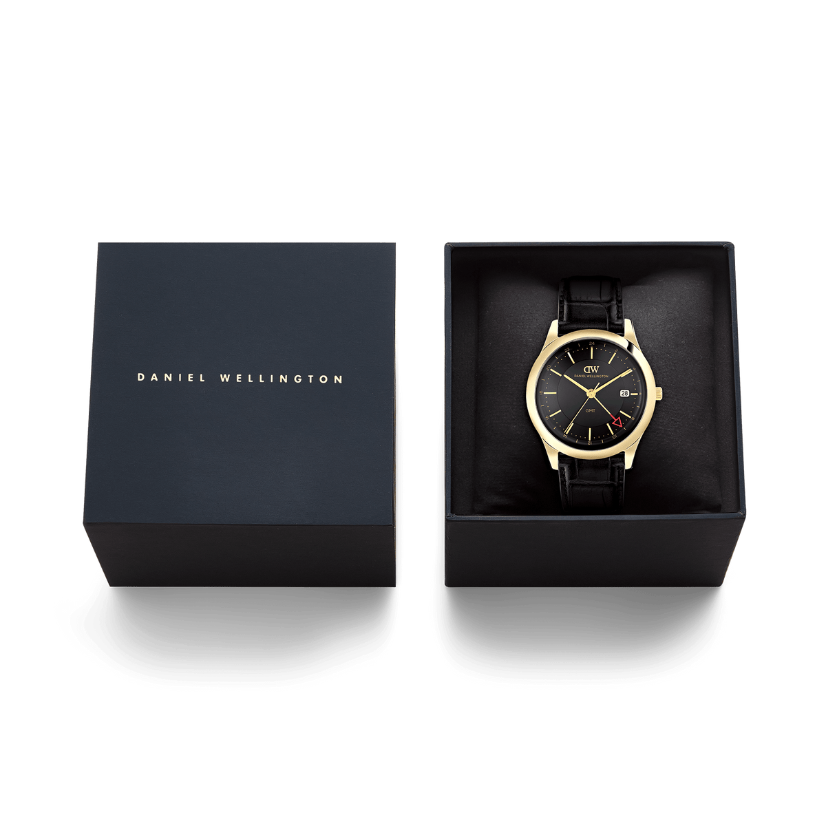 Pathfinder GMT Black-Croc Black Gold 39mm
