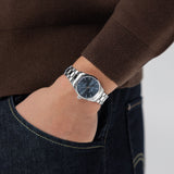 Jazzmaster Quarzo Acciaio Blu 32mm