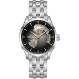 Jazzmaster Open Heart Automatico Nero Acciaio 40mm