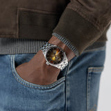 Jazzmaster Open Heart Automatico Nero Acciaio 40mm