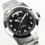 Khaki Field Kind Day-Date Nero Acciaio 40mm
