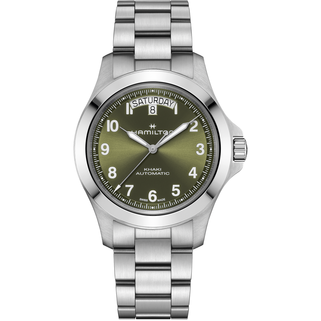 Khaki Field Kind Day-Date Verde Acciaio 40mm
