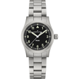 Khaki Field Quarzo Nero Acciaio 33mm-Orologi-HAMILTON-Gioielleria Granarelli