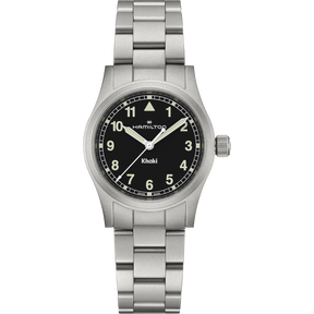 Khaki Field Quarzo Nero Acciaio 33mm-Orologi-HAMILTON-Gioielleria Granarelli