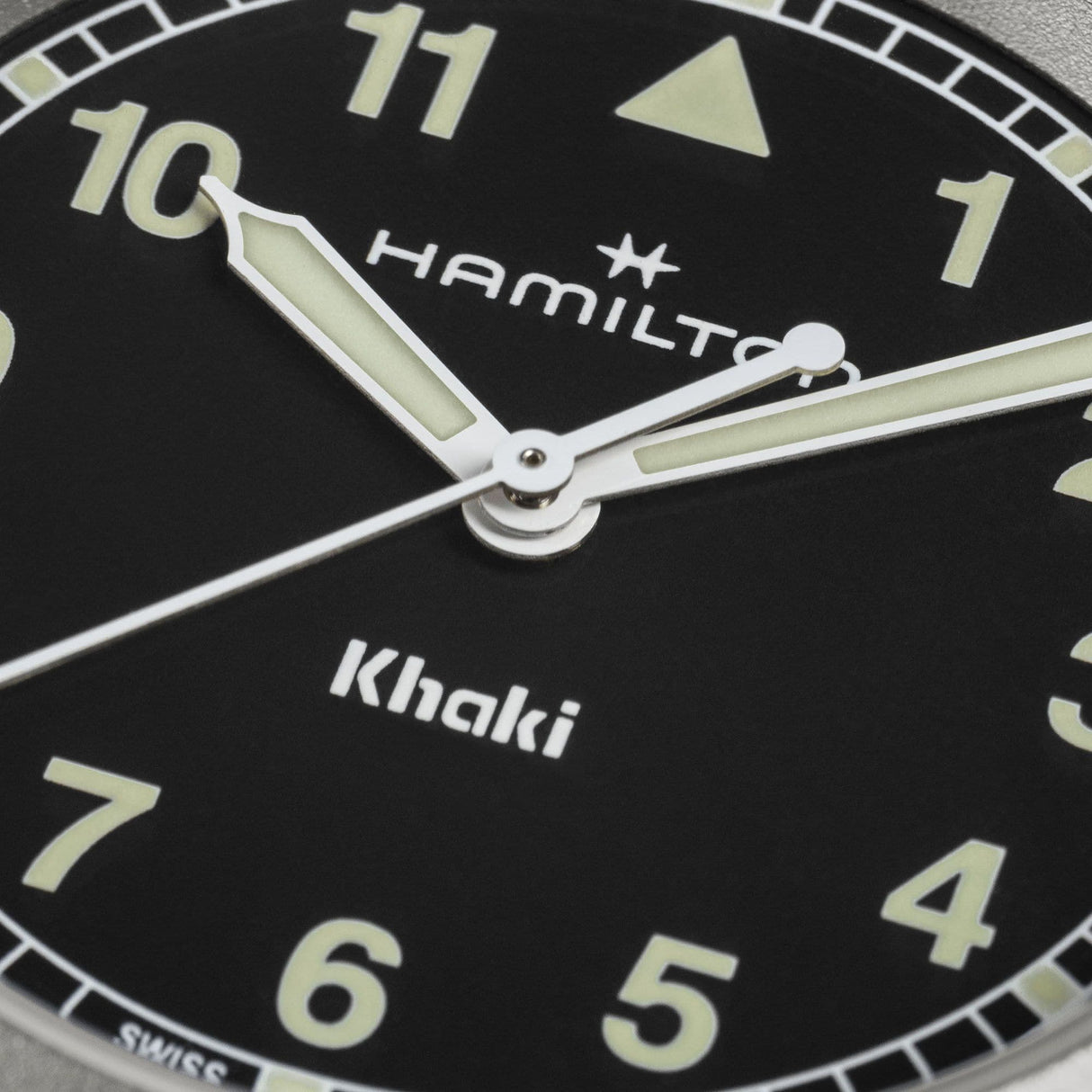 Khaki Field Quarzo Nero Acciaio 33mm-Orologi-HAMILTON-Gioielleria Granarelli