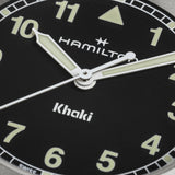 Khaki Field Quarzo Nero Acciaio 33mm-Orologi-HAMILTON-Gioielleria Granarelli