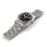 Khaki Field Quarzo Nero Acciaio 33mm-Orologi-HAMILTON-Gioielleria Granarelli