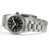 Khaki Field Quarzo Nero Acciaio 33mm-Orologi-HAMILTON-Gioielleria Granarelli
