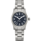 Khaki Field Quarzo Blu Acciaio 33mm-Orologi-HAMILTON-Gioielleria Granarelli