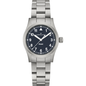 Khaki Field Quarzo Blu Acciaio 33mm-Orologi-HAMILTON-Gioielleria Granarelli