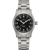 Khaki Field Quarzo Nero Acciaio 38mm-Orologi-HAMILTON-Gioielleria Granarelli
