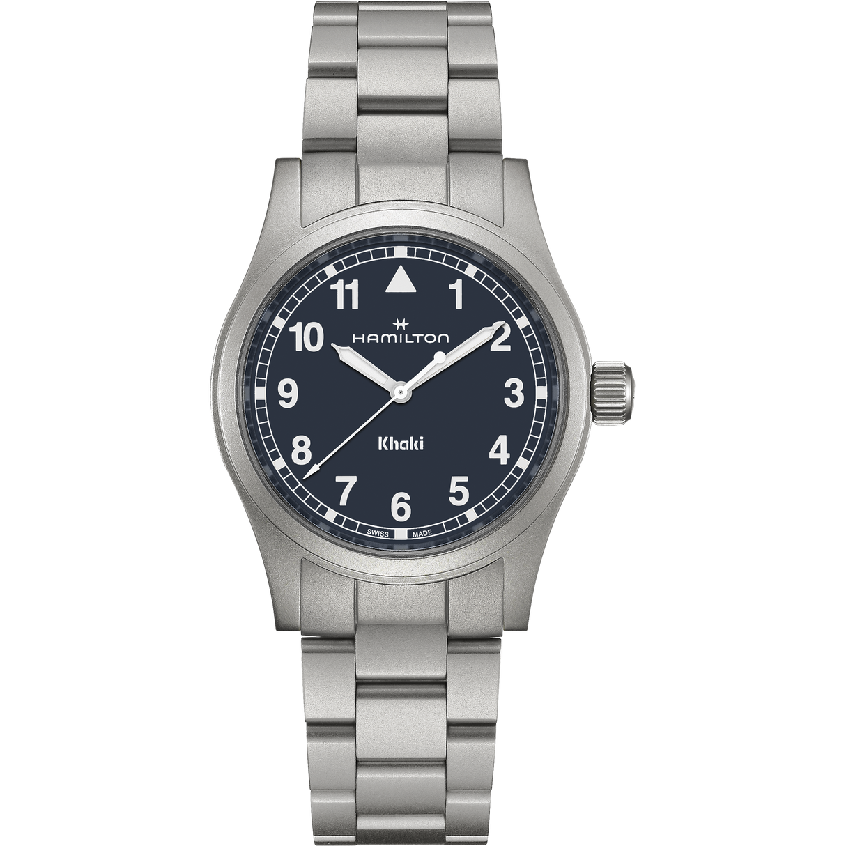 Khaki Field Quarzo Blu Acciaio 38mm-Orologi-HAMILTON-Gioielleria Granarelli