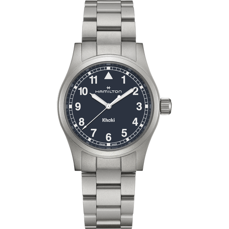 Khaki Field Quarzo Blu Acciaio 38mm-Orologi-HAMILTON-Gioielleria Granarelli