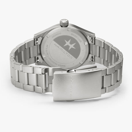 Khaki Field Quarzo Blu Acciaio 38mm-Orologi-HAMILTON-Gioielleria Granarelli