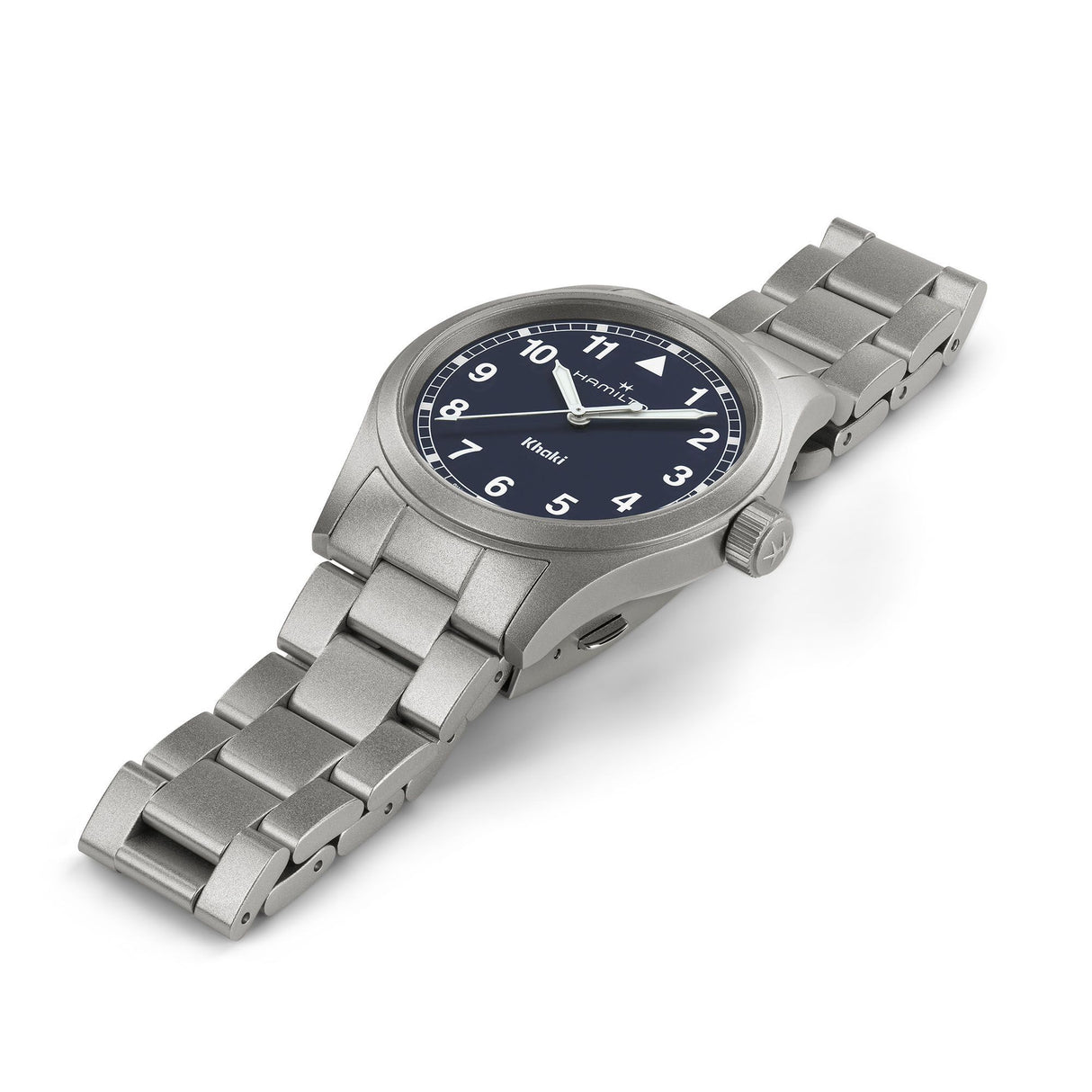 Khaki Field Quarzo Blu Acciaio 38mm-Orologi-HAMILTON-Gioielleria Granarelli