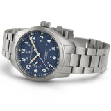 Khaki Field Power Reserve Acciaio Blu 40mm