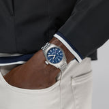 Khaki Field Power Reserve Acciaio Blu 40mm