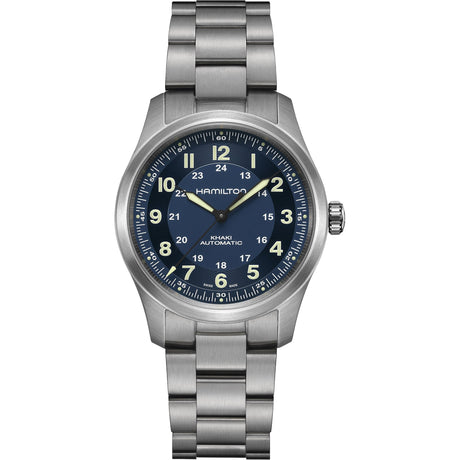 Khaki Field Titanium Automatico Blu-Orologi-HAMILTON-Gioielleria Granarelli