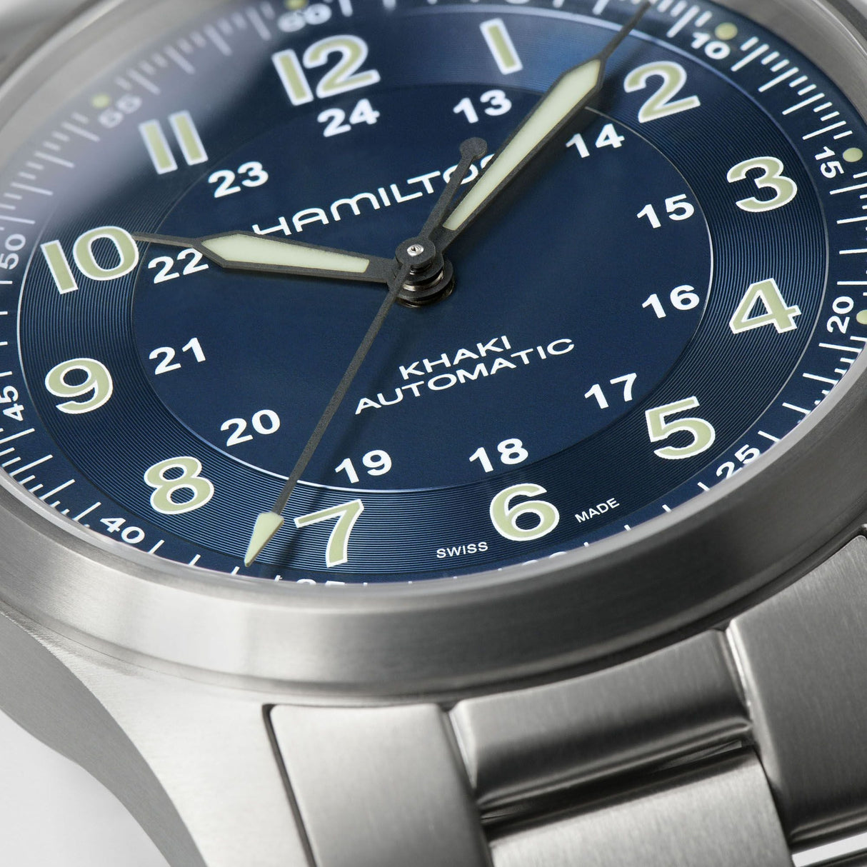 Khaki Field Titanium Automatico Blu-Orologi-HAMILTON-Gioielleria Granarelli