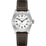 Khaki Field Expedition Automatico Bianco Pelle-Orologi-HAMILTON-Gioielleria Granarelli