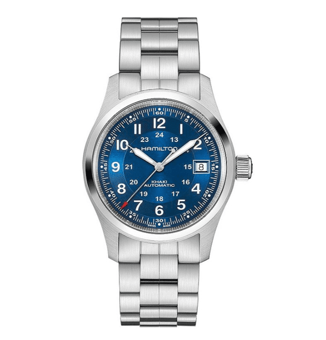 Khaki Field Blu 38 mm-Orologi-HAMILTON-Gioielleria Granarelli