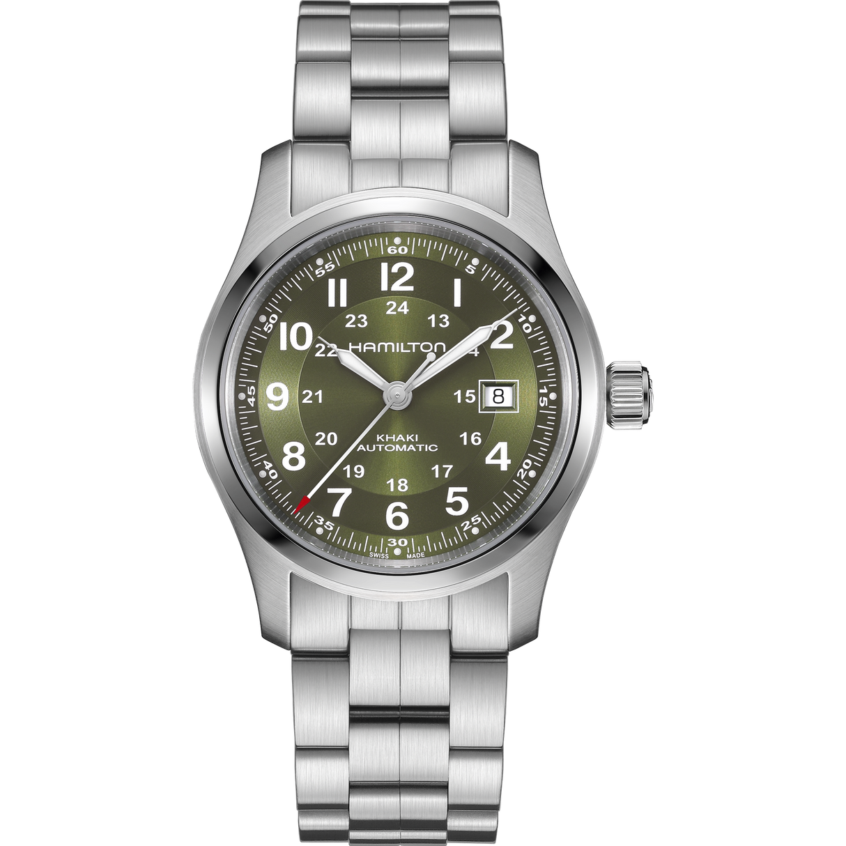 Khaki Field Automatico Verde Acciaio 42 mm
