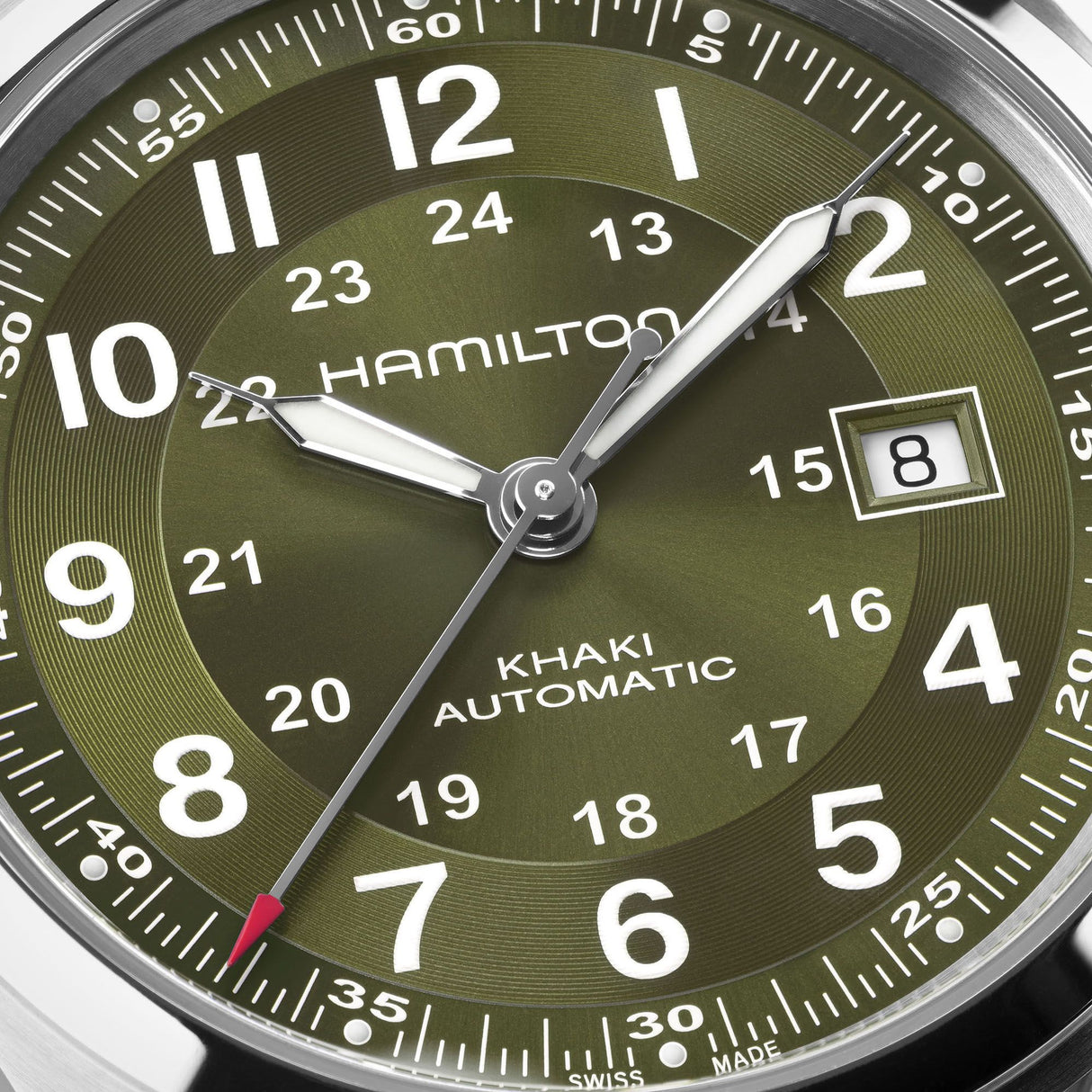 Khaki Field Automatico Verde Acciaio 42 mm