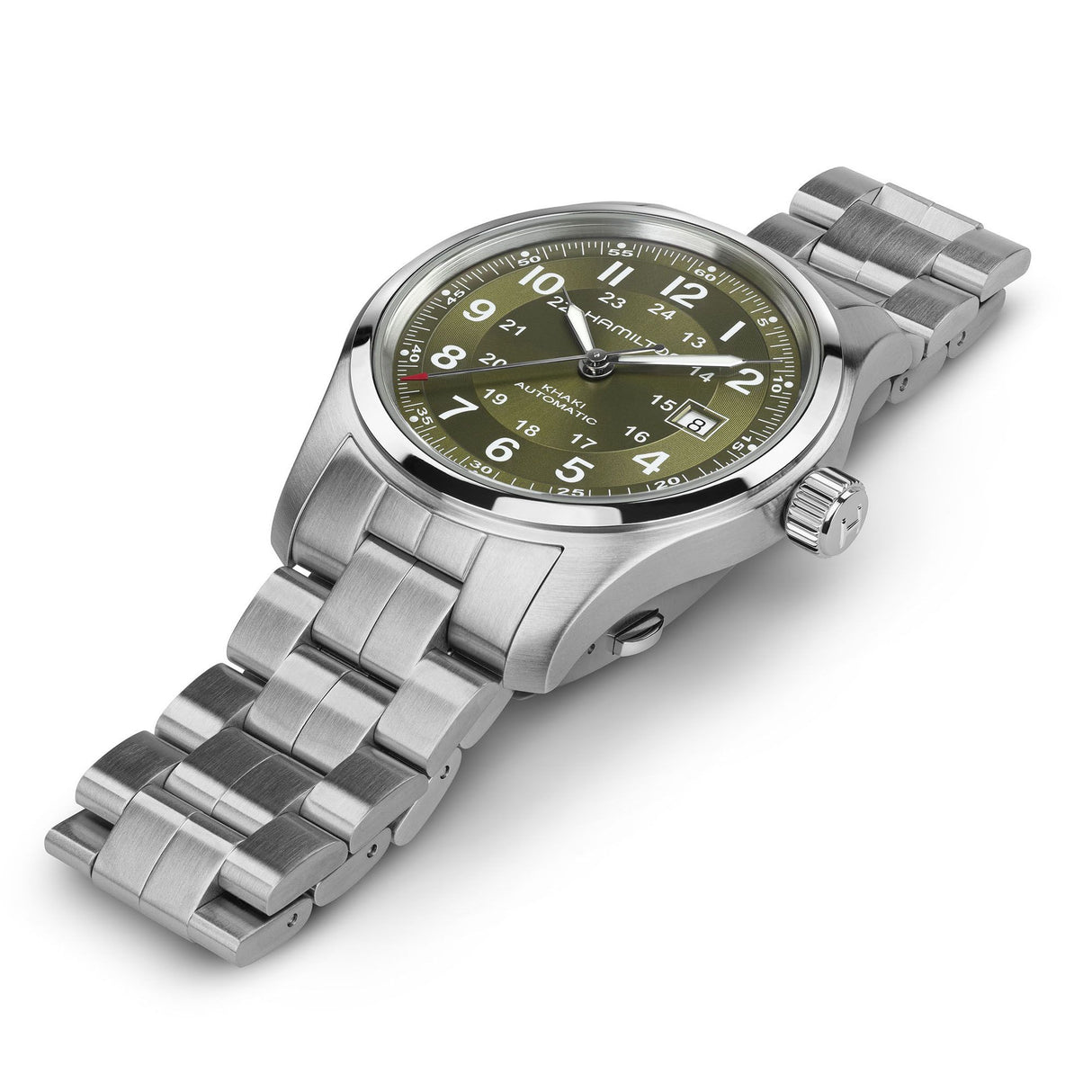 Khaki Field Automatico Verde Acciaio 42 mm