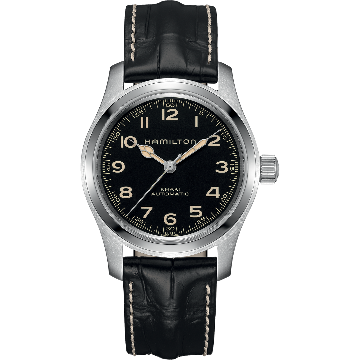 Khaki Field Murph Automatico Nero 42 mm Set doppio cinturino