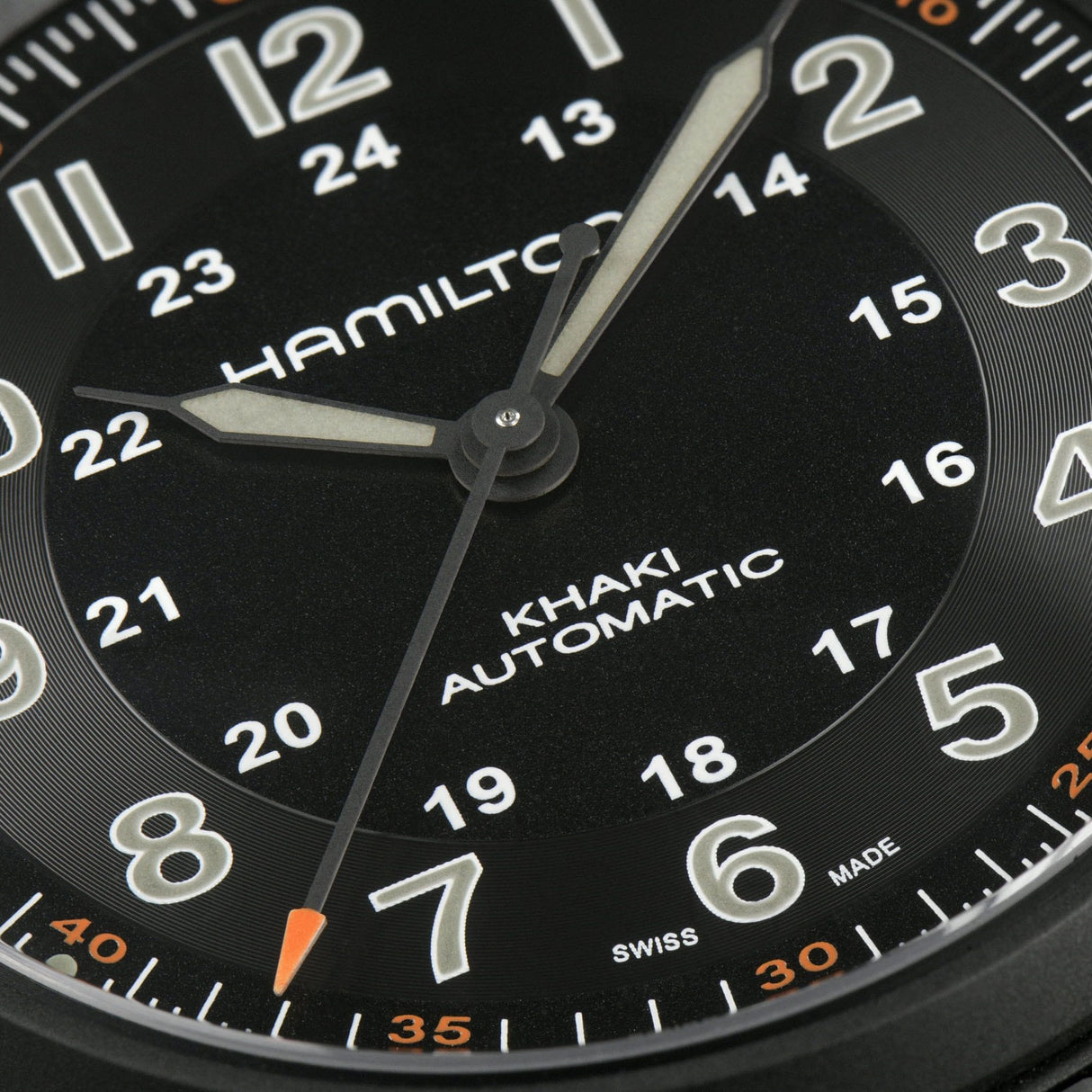 Khaki Field Titanium Automatico Nero-Orologi-HAMILTON-Gioielleria Granarelli
