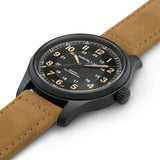 Khaki Field Titanium Automatico Nero Pelle 42mm