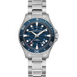 Khaki Navy Scuba Automatik Blauer Stahl 40 mm
