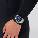 Khaki Navy Scuba Automatico GMT Blu Acciaio 43mm