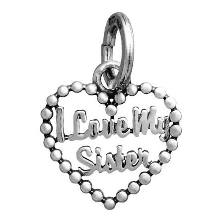 Charm Cuore "I Love My Sister" - Argento 925