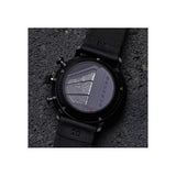 Max Bill Chrono Bauhaus Quadrante Nero Cinturino Pelle